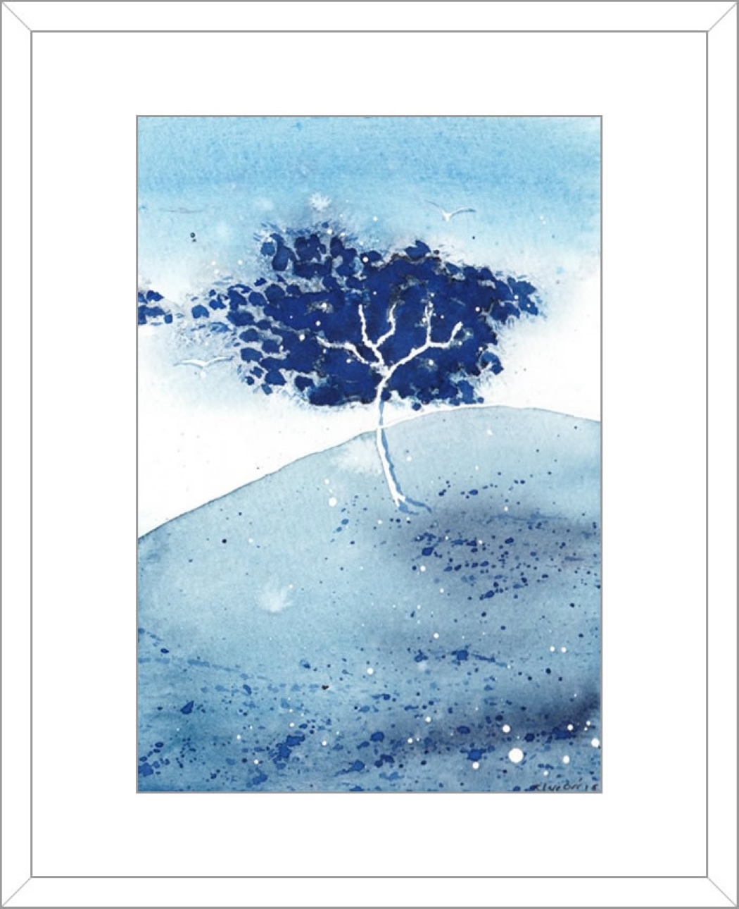 One Blue Tree